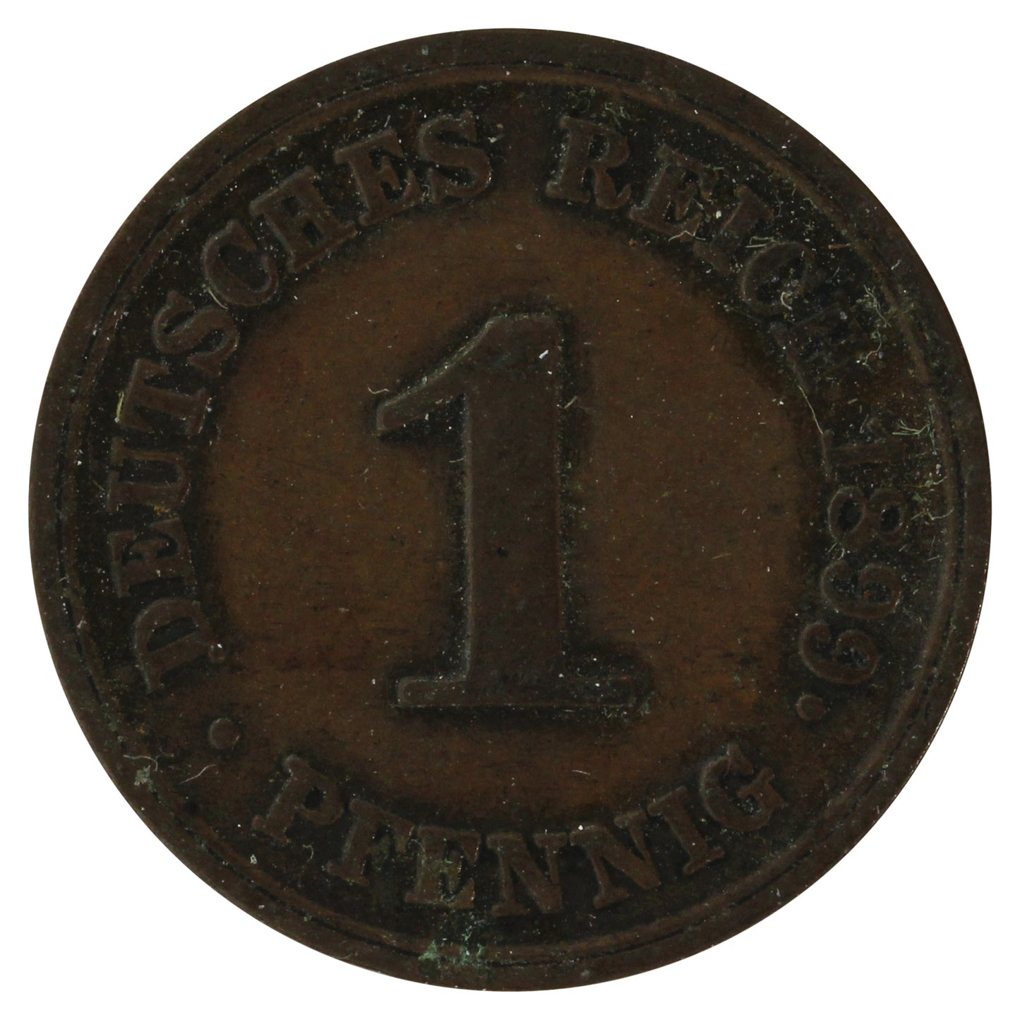 German Empire 1899 Pfennig Extra Fine (EF40)