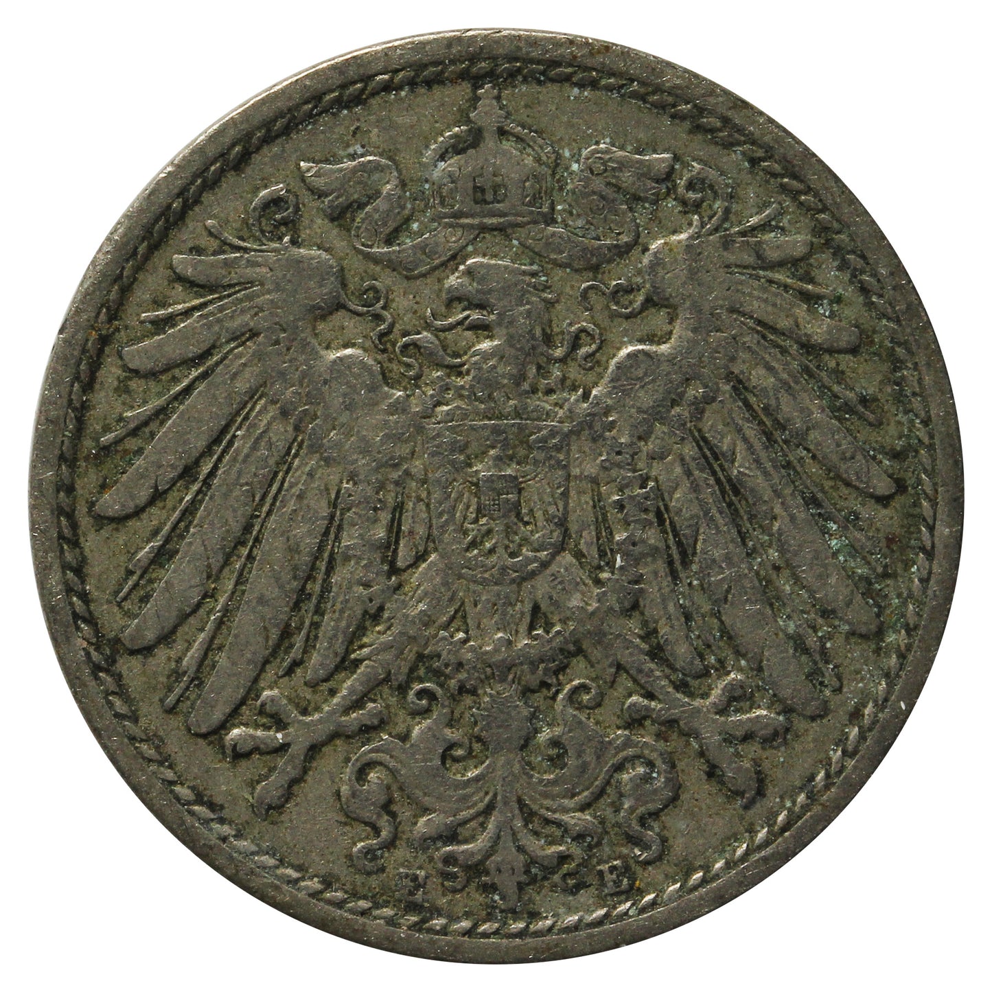 German Empire 1901E 10 Pfennig Extra Fine (EF40)