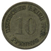 German Empire 1909G 10 Pfennig Extra Fine (EF40)