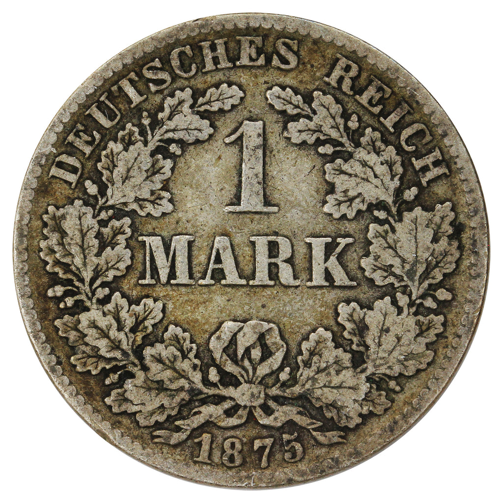 German Empire 1875D Mark Extra Fine (EF40)