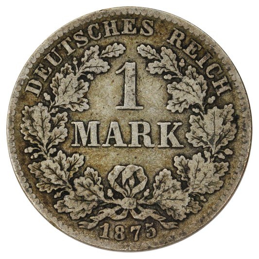 German Empire 1875D Mark Extra Fine (EF40)