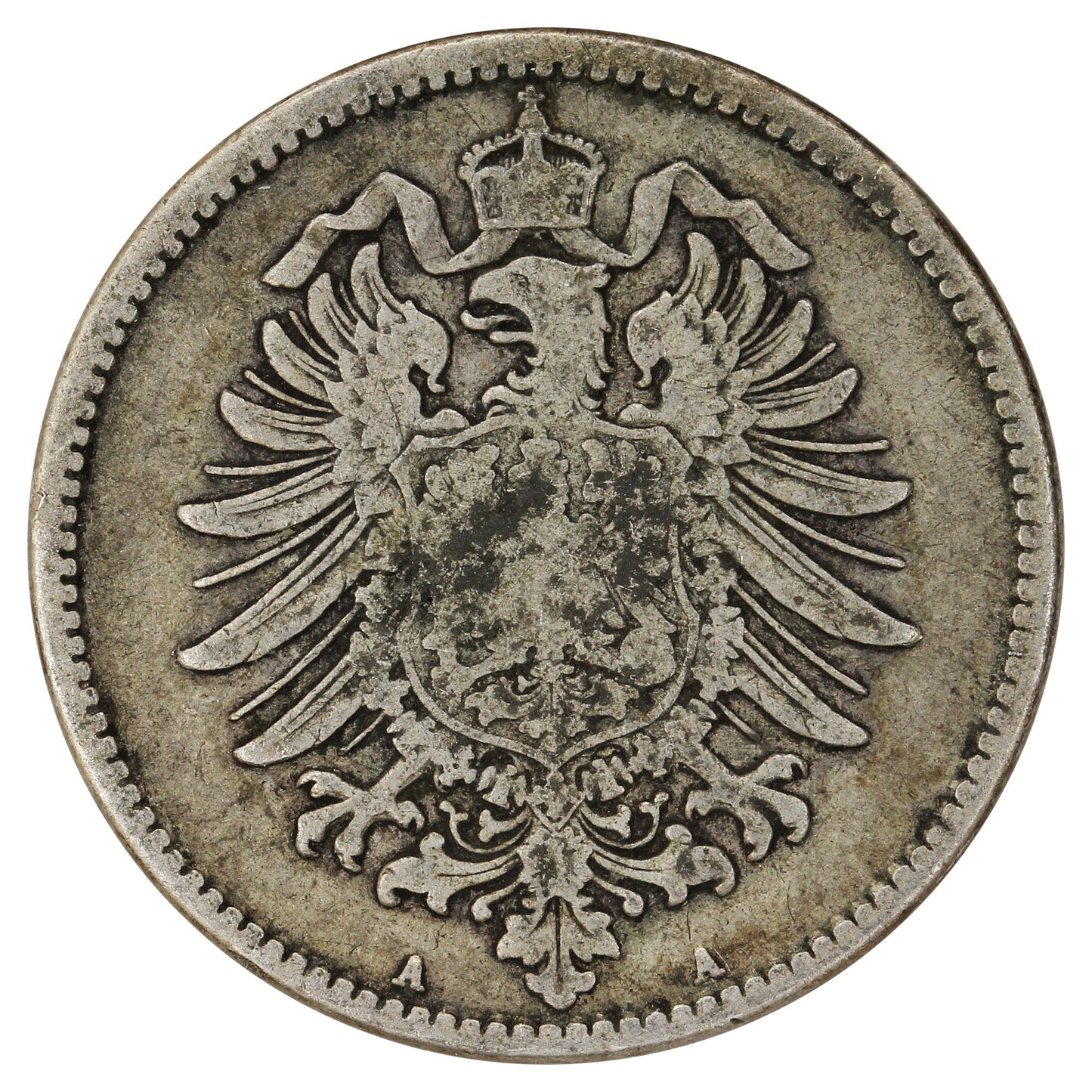 German Empire 1876A Mark Extra Fine (EF40)