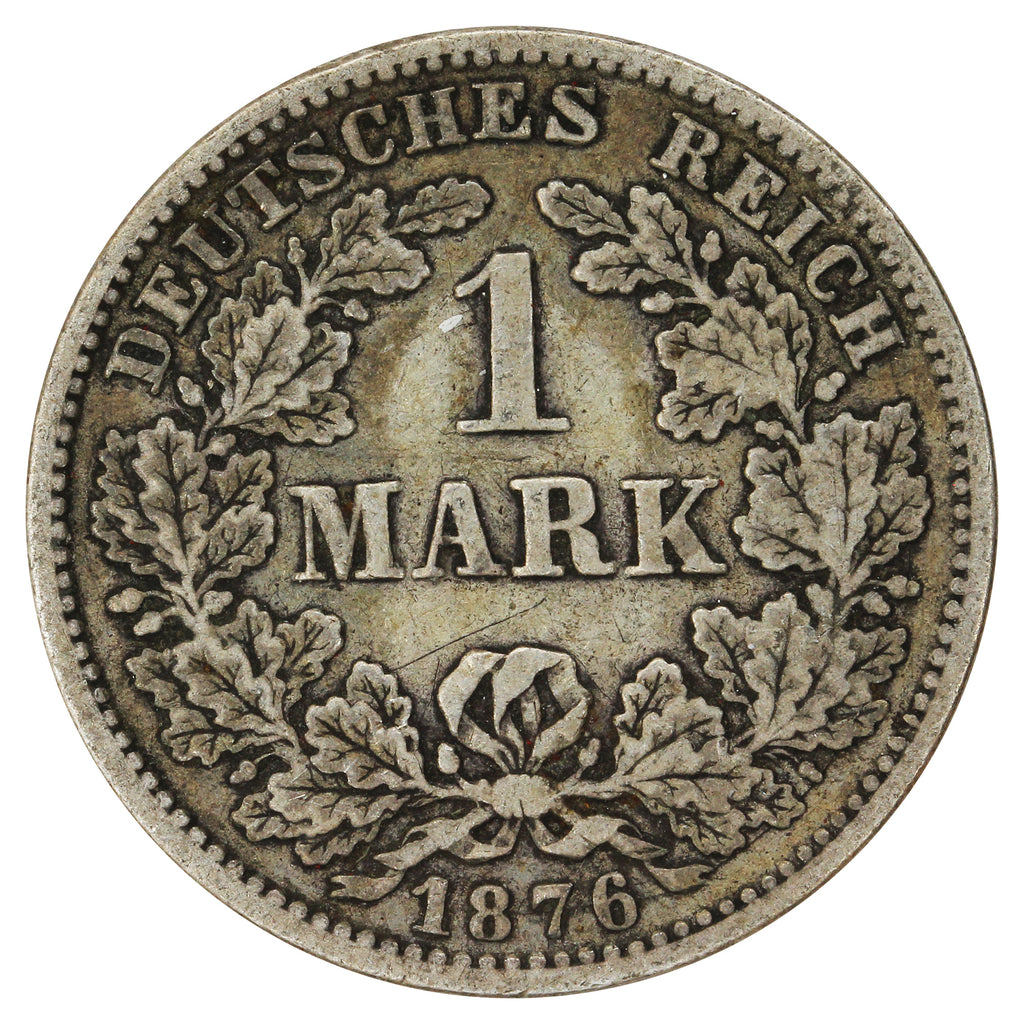 German Empire 1876F Mark VF-EF (VF30)