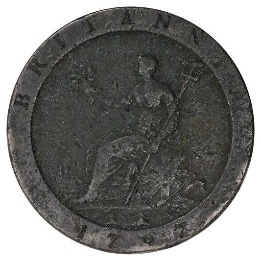 Great Britain 1797 Penny Fine (F-12) (L)