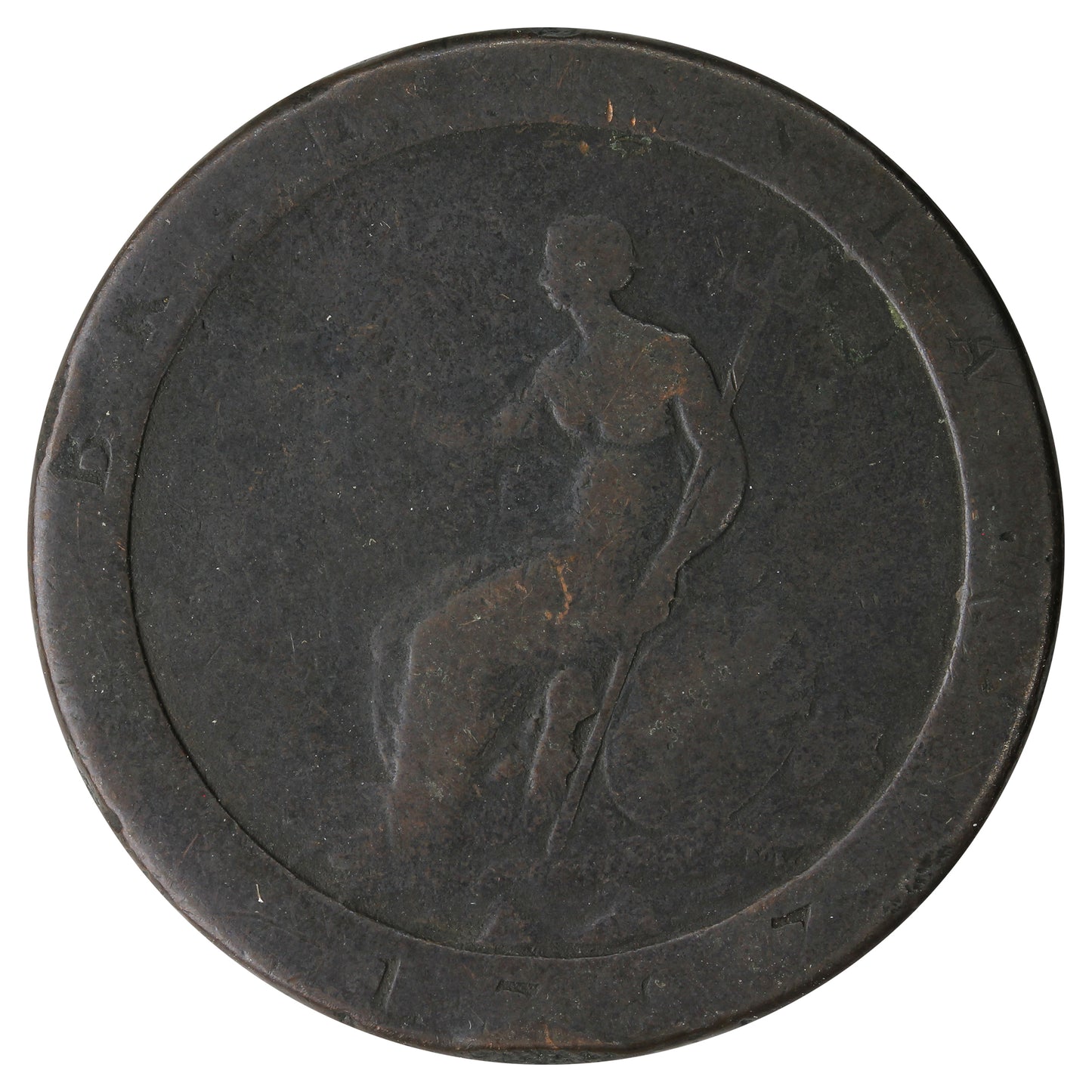 Great Britain 1797 George III Penny Very Good (VG8)