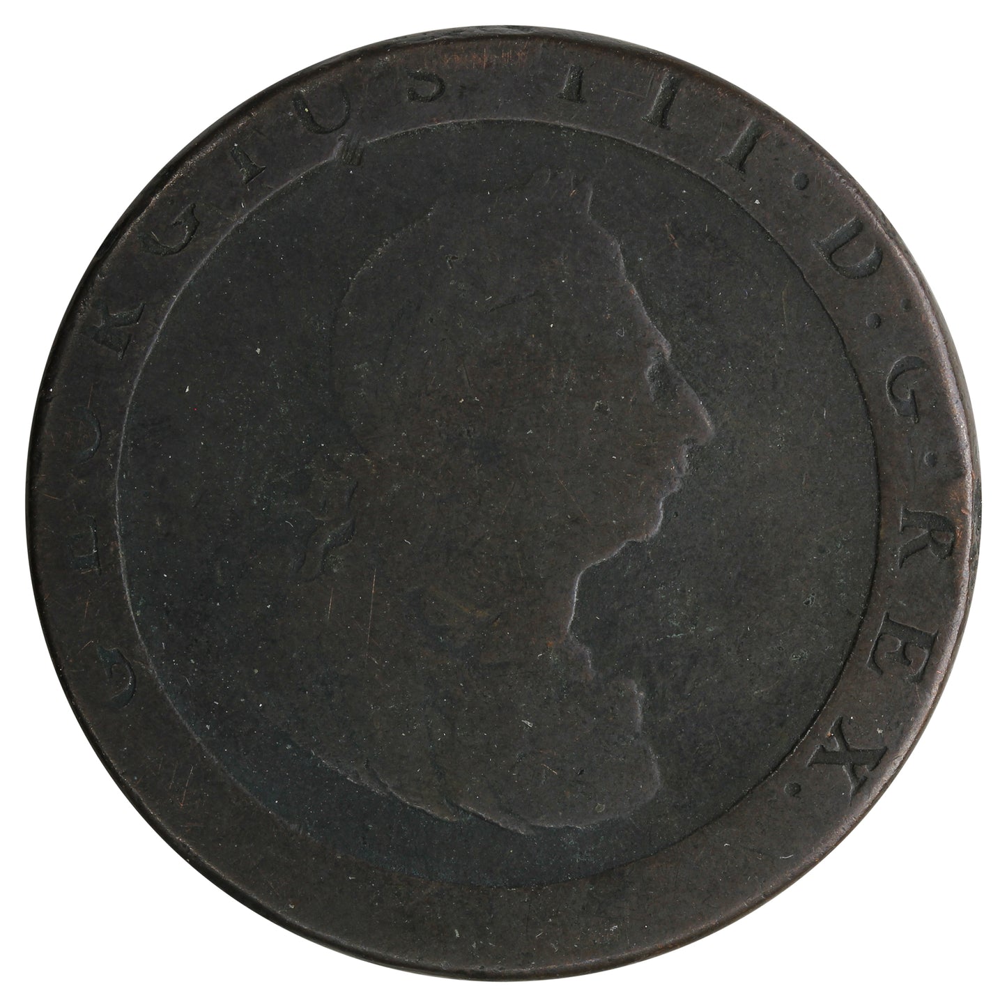 Great Britain 1797 George III Penny Very Good (VG8)