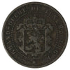 Luxembourg 1870 Dot Above Barth 2 1/2 Centimes Very Fine (VF20)