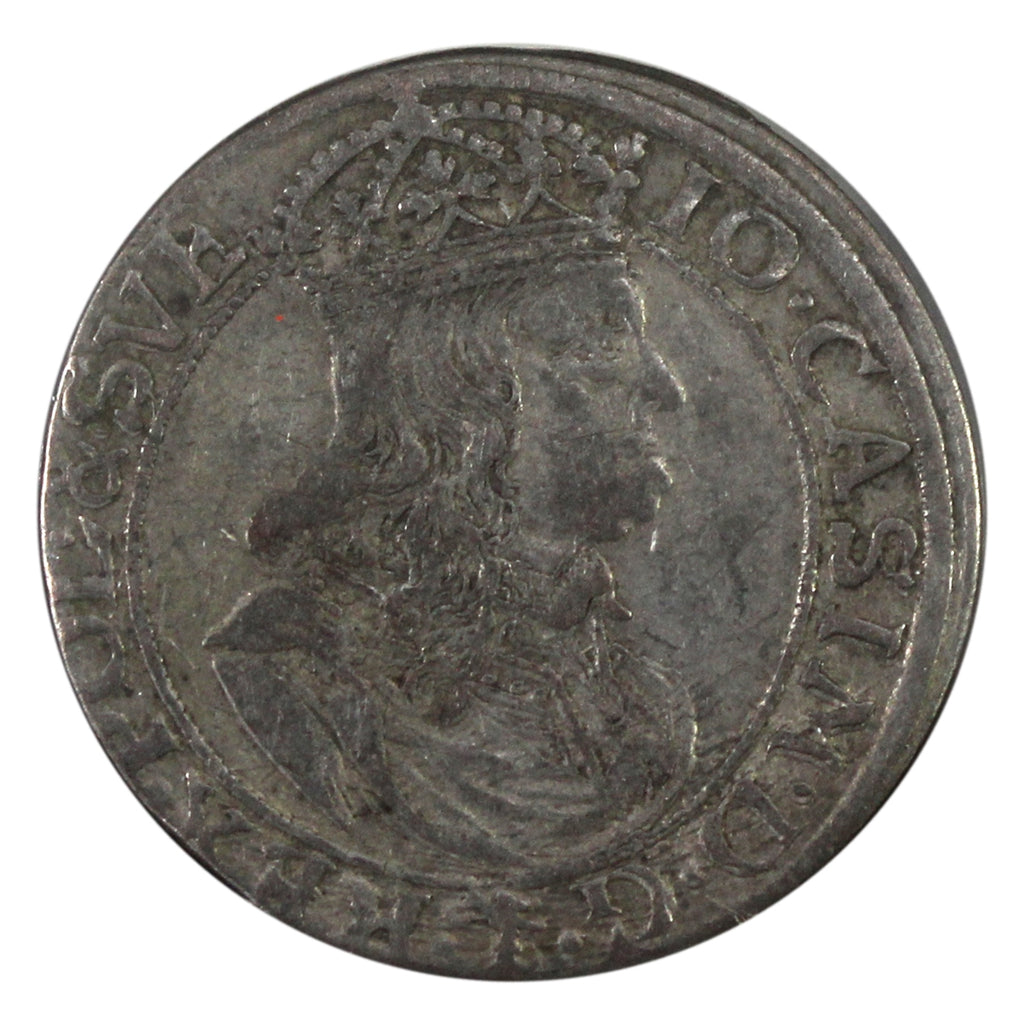 Poland 1600TLB Johann Casimir 6 Groszy VF-EF (VF-30) $