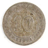 Straits Settlements 1884 Crosslet 4 10 Cents VG-F (VG10)