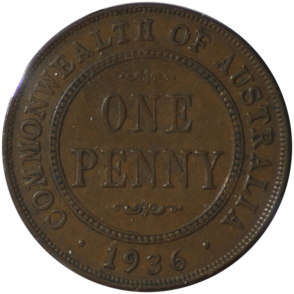Australia 1936M Penny VF-EF (VF30)