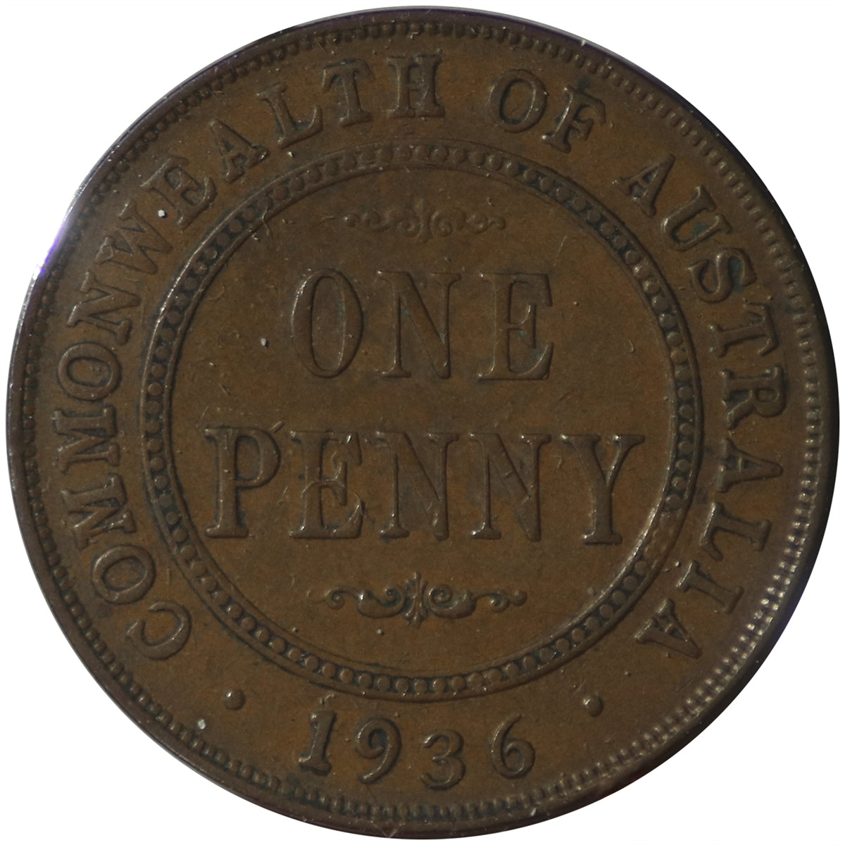 Australia 1936M Penny VF-EF (VF30)