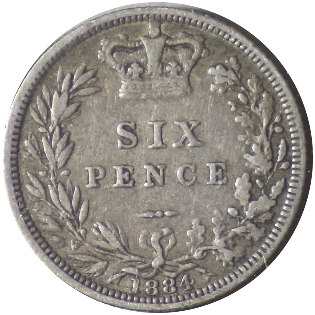 Great Britain 1884 6 Pence Very Fine (VF20)