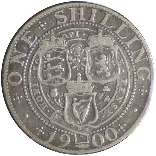 Great Britain 1900 Shilling Fine (F12)