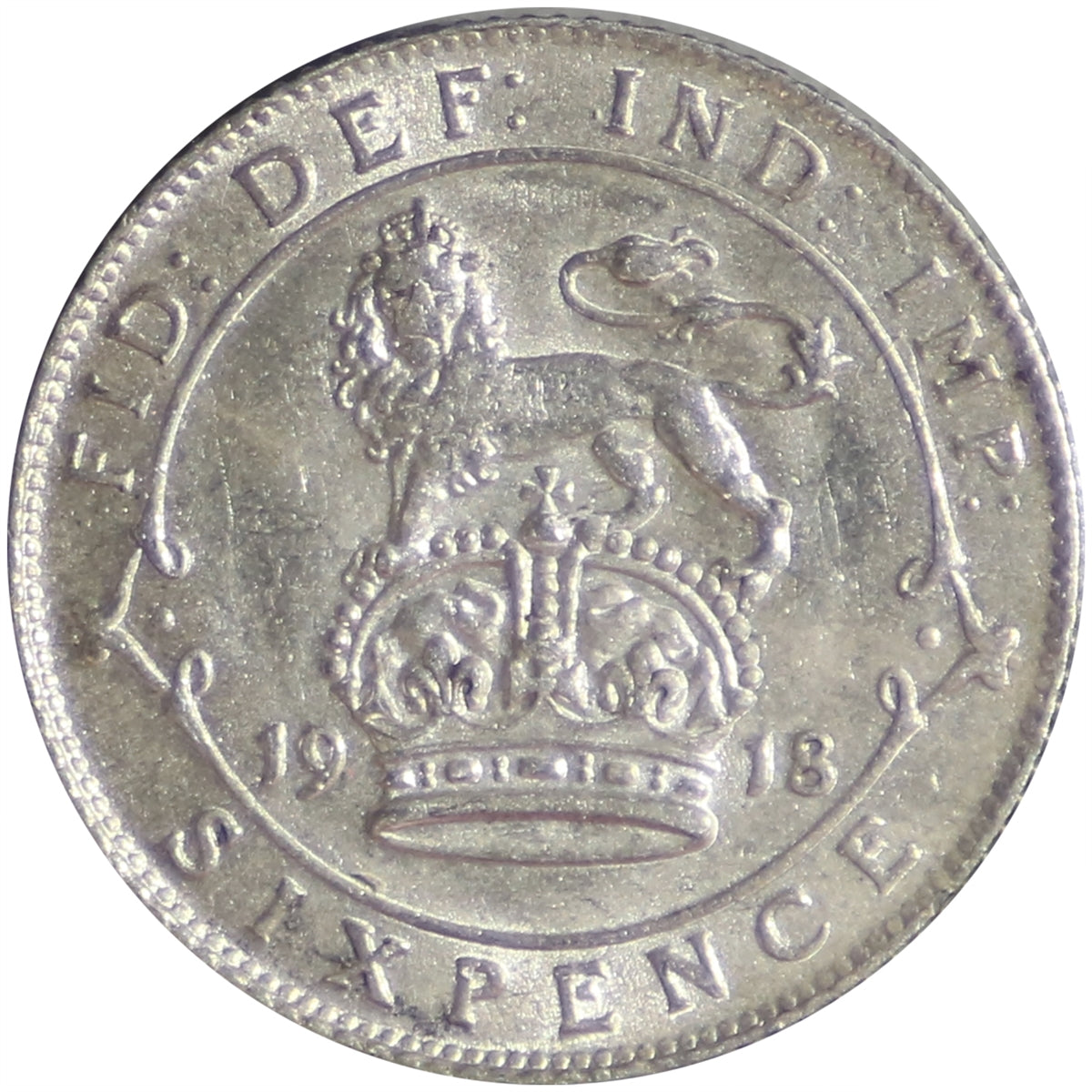 Great Britain 1918 6 Pence Extra Fine (EF40)