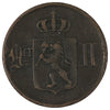 Norway 1876 5 Ore Very Fine (VF-20)