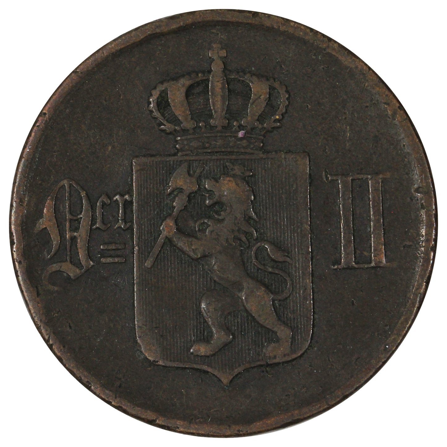 Norway 1876 5 Ore Very Fine (VF-20)