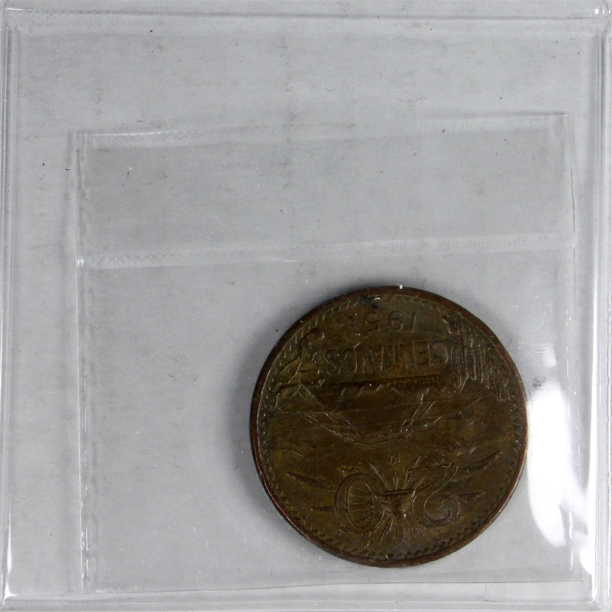 Mexico 1951Mo 20 Centavos ICCS Certified AU50