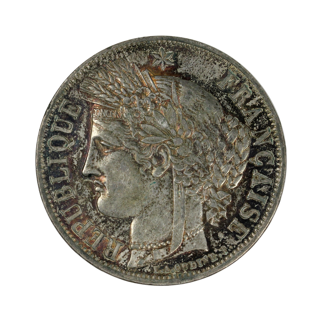France 1851A 5 Francs EF-AU (EF45) $