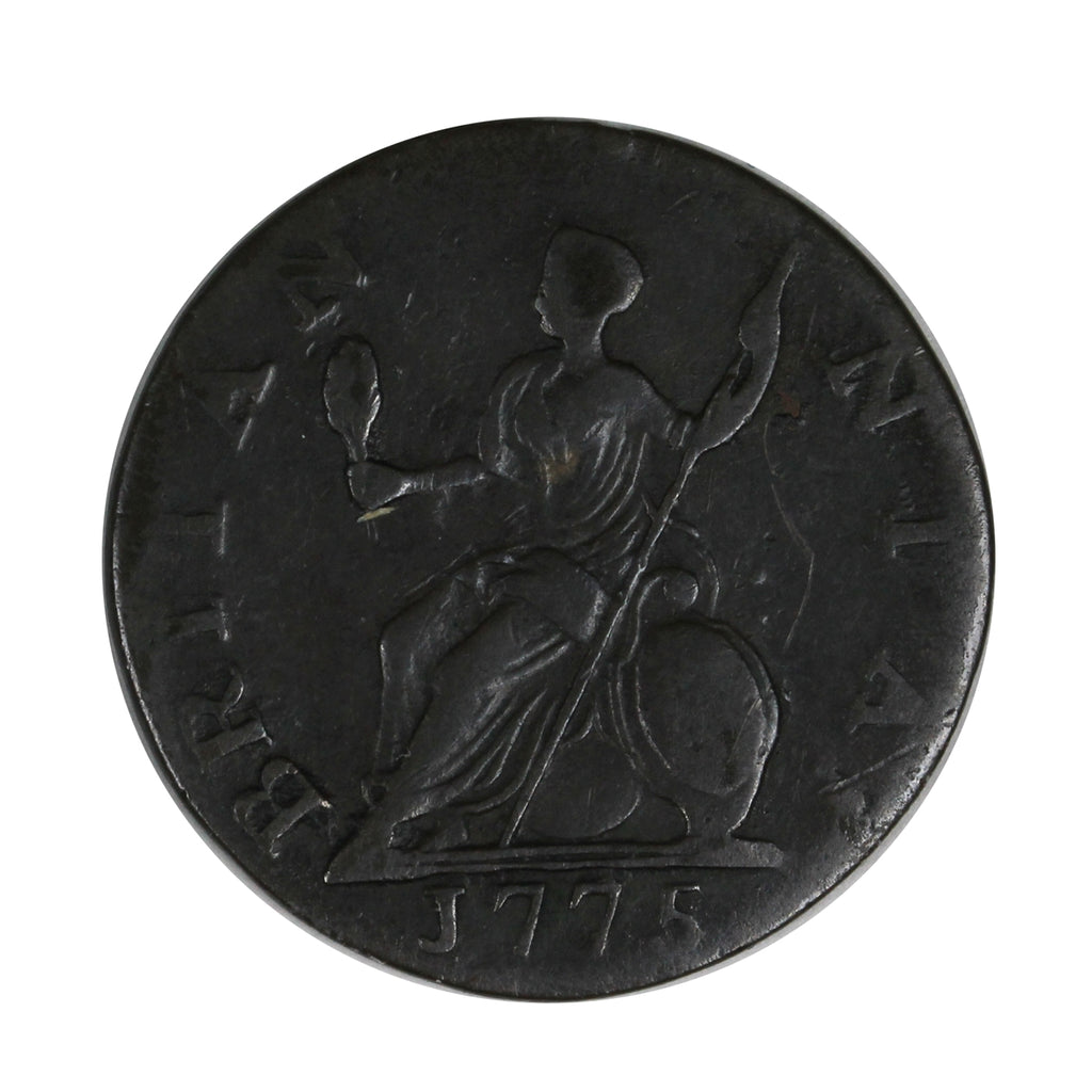 Great Britain 1775 George III Farthing Extra Fine (EF40) $