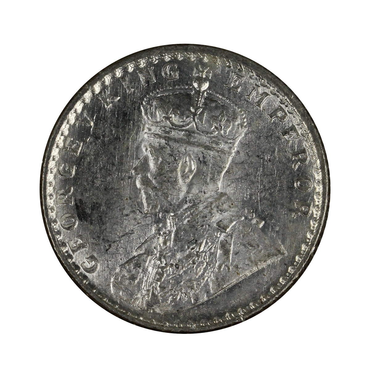 India 1918 1/4 Rupee Brilliant Uncirculated (MS63) $