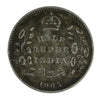 India 1905 1/2 Rupee F-VF (F-15) $