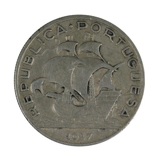 Portugal 1937 5 Escudos Very Fine (VF-20) $