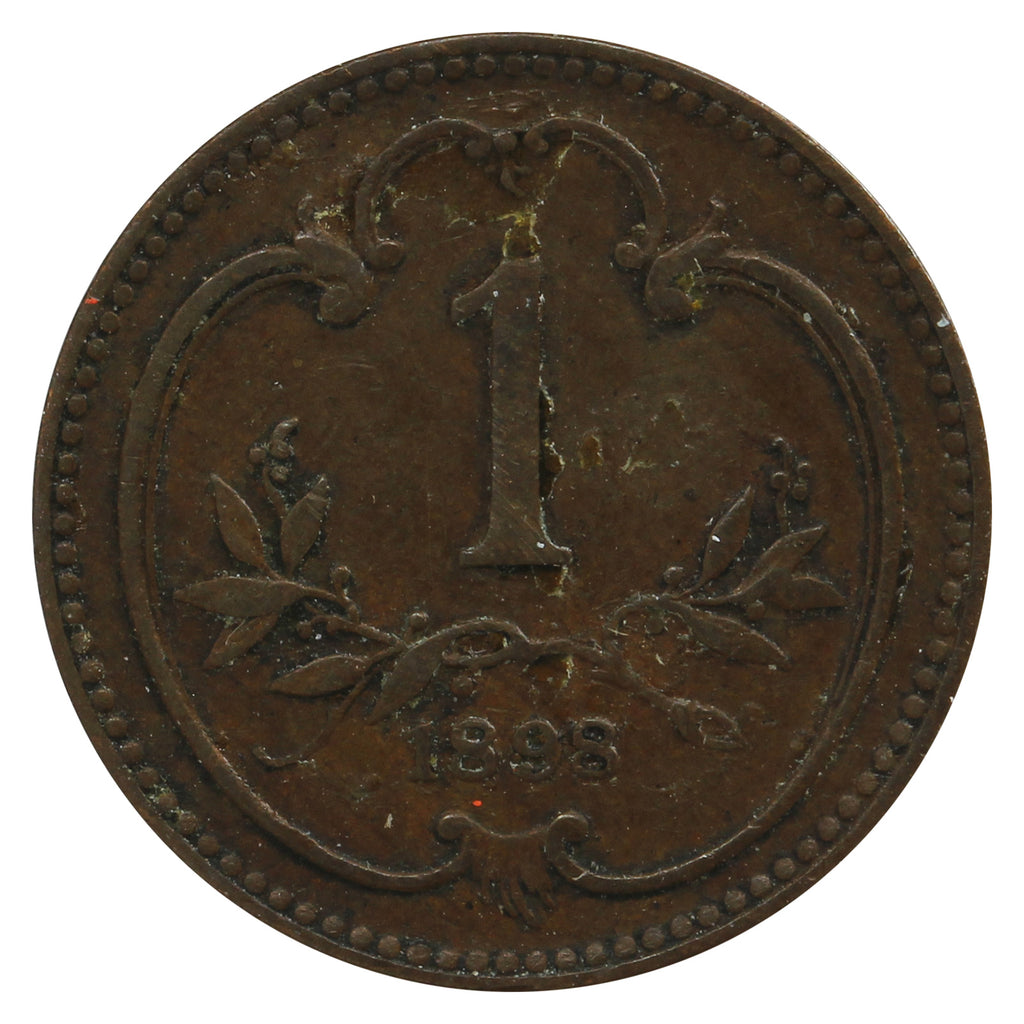 Austria 1898 Heller VF-EF (VF-30)