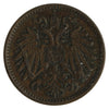 Austria 1898 Heller VF-EF (VF-30)