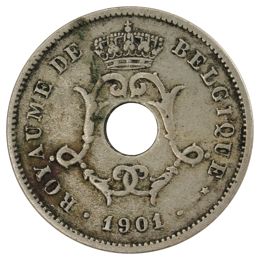 Belgium 1901 10 Centimes Very Fine (VF20)