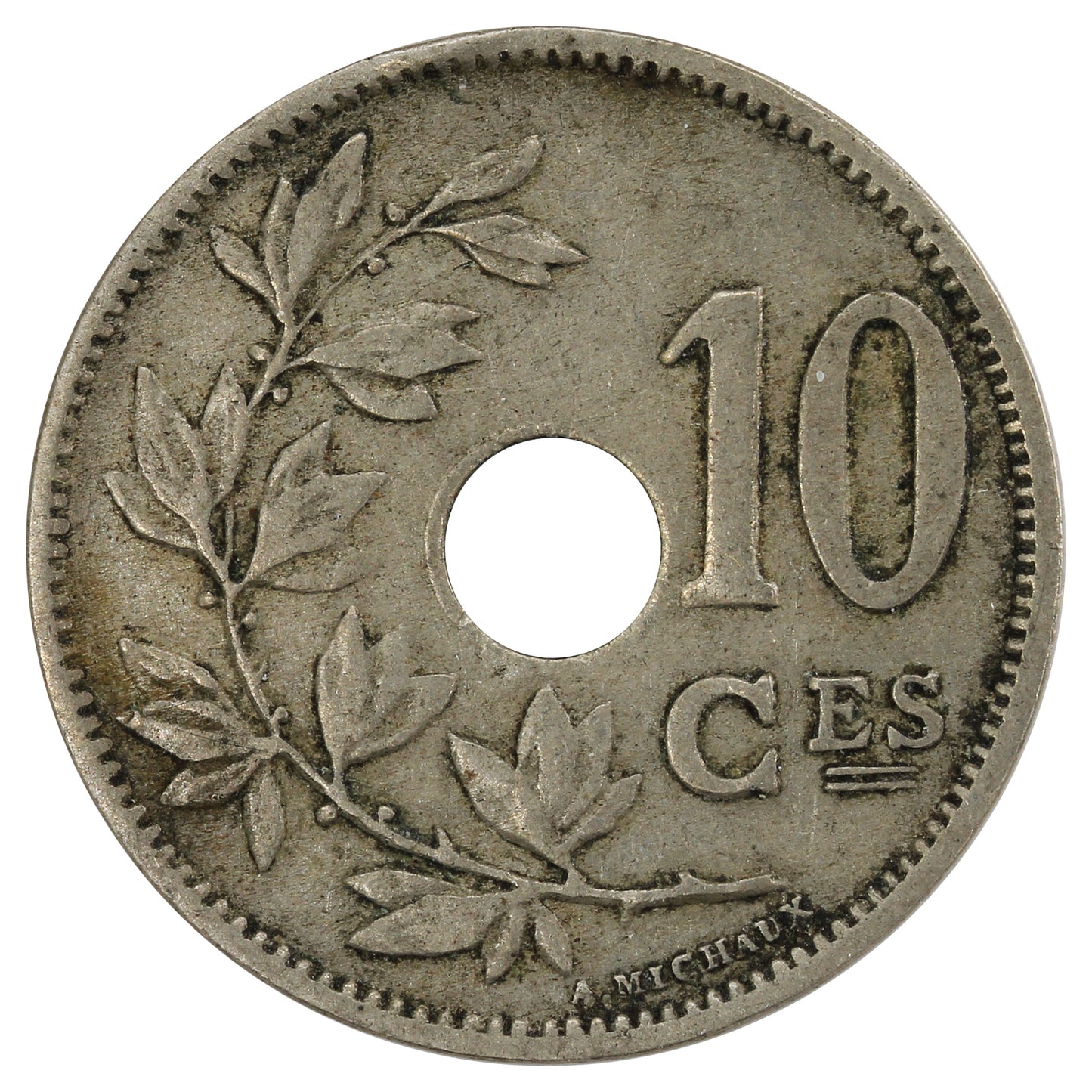 Belgium 1901 10 Centimes Very Fine (VF20)