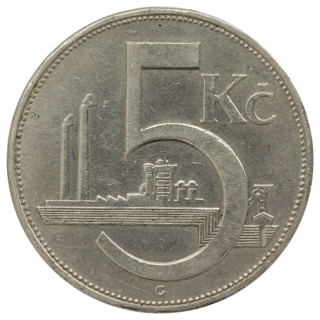Czechoslovakia 1938 5 Korun Uncirculated (MS60)