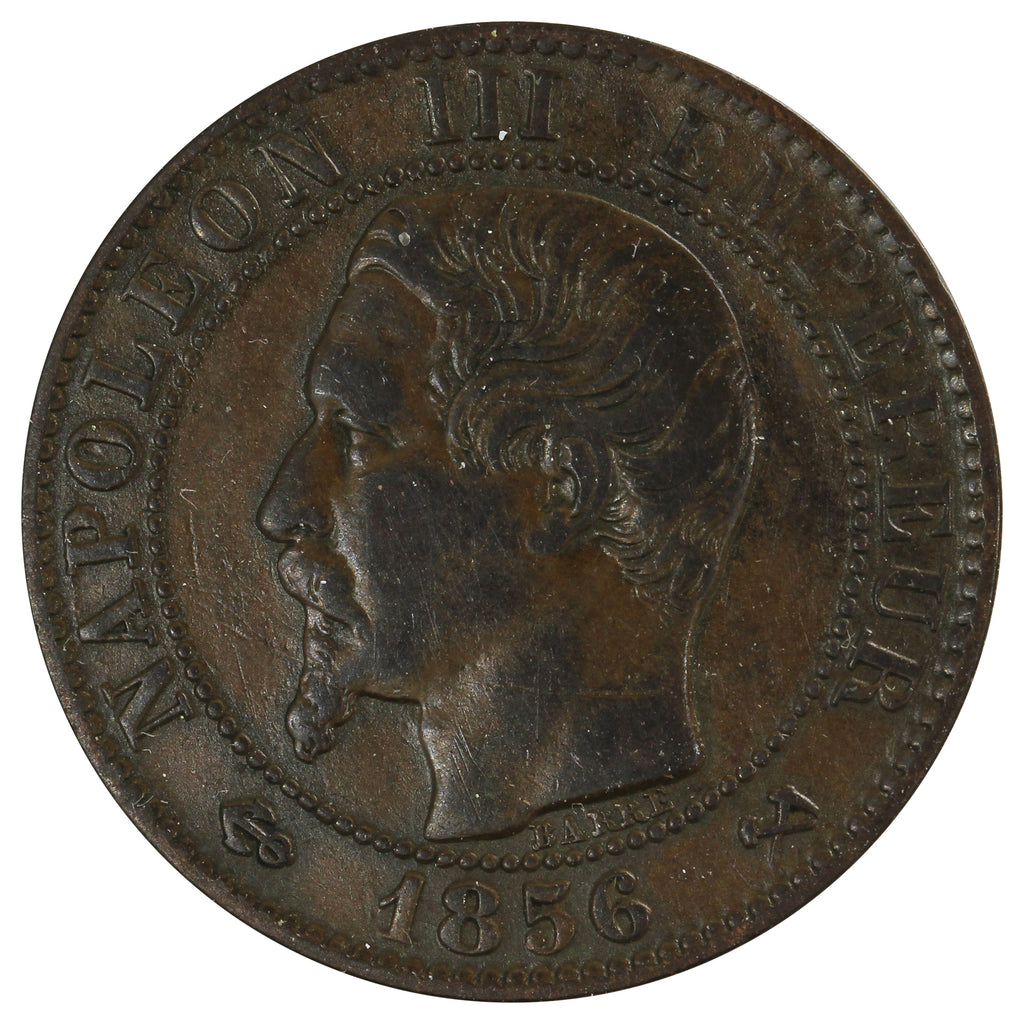 France 1856B 5 Centimes Extra Fine (EF40)