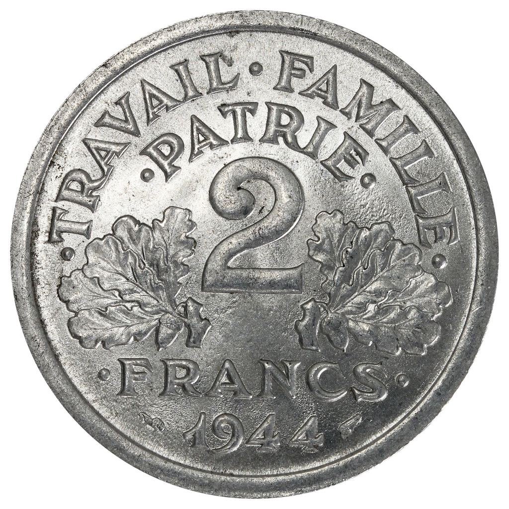 France 1944C 2 Francs Uncirculated (MS60)