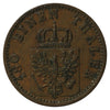 German Empire 1873B Prussia 2 Pfennig Extra Fine (EF40)