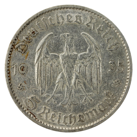 German Third Reich 1935A Potsdam 5 Mark Very Fine (VF20)