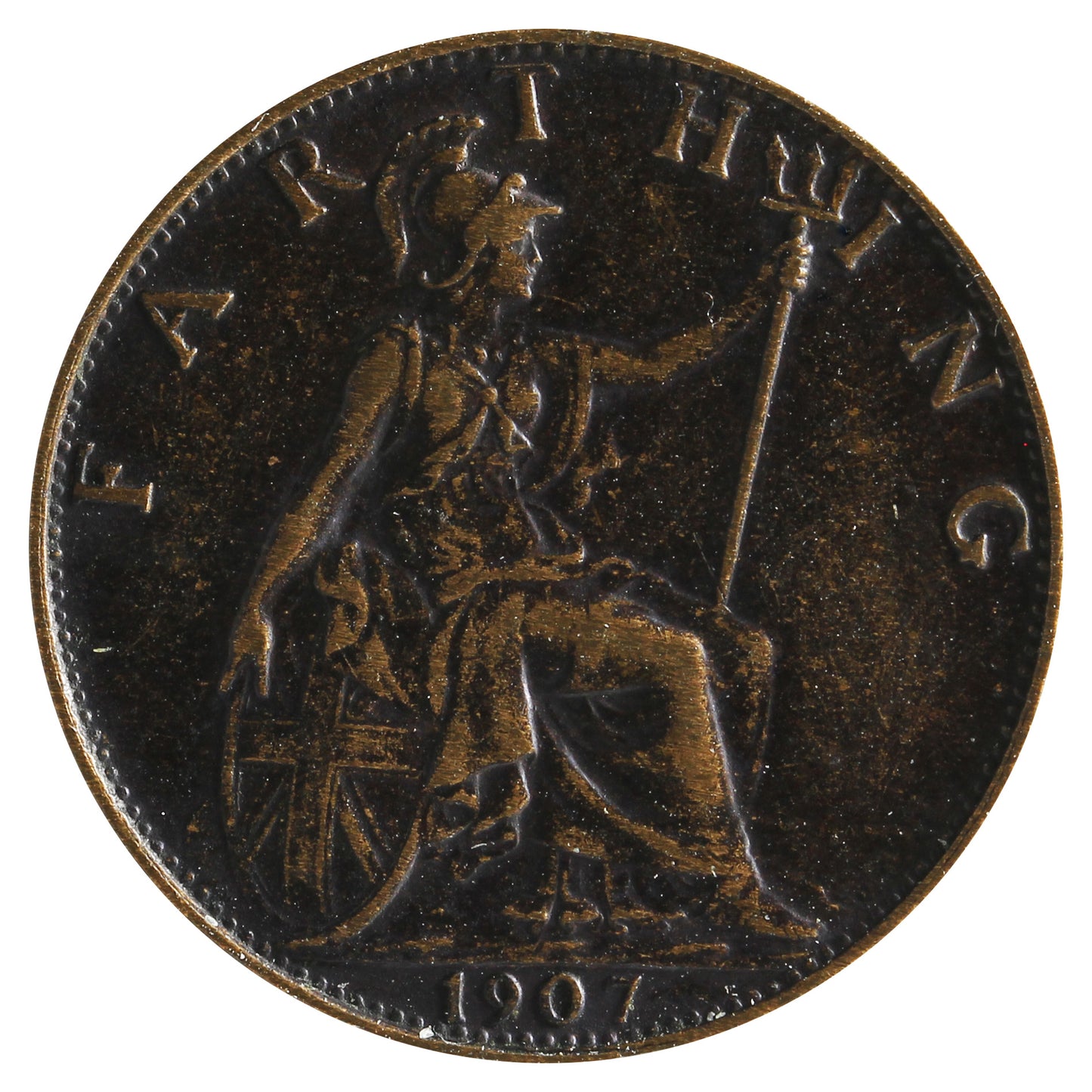 Great Britain 1907 Farthing VF-EF (VF30)