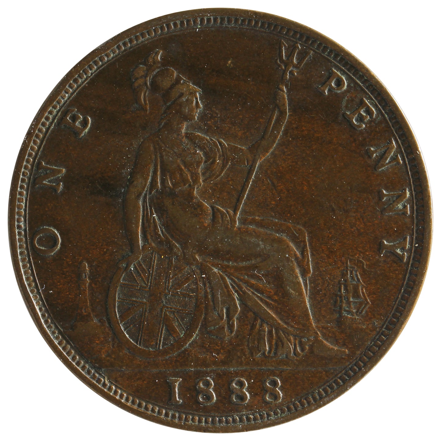 Great Britain 1888 Penny Very Fine (VF20)