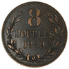Guernsey 1889H 8 Doubles VF-EF (VF30)