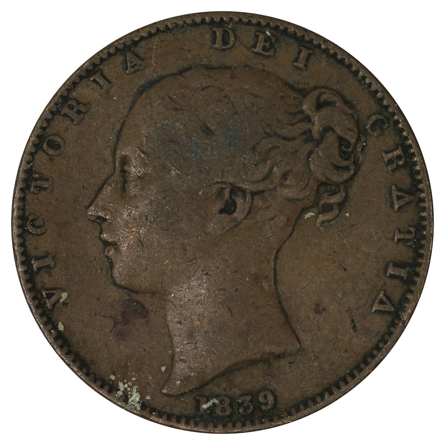 Isle of Man 1839 Farthing Fine (F12)
