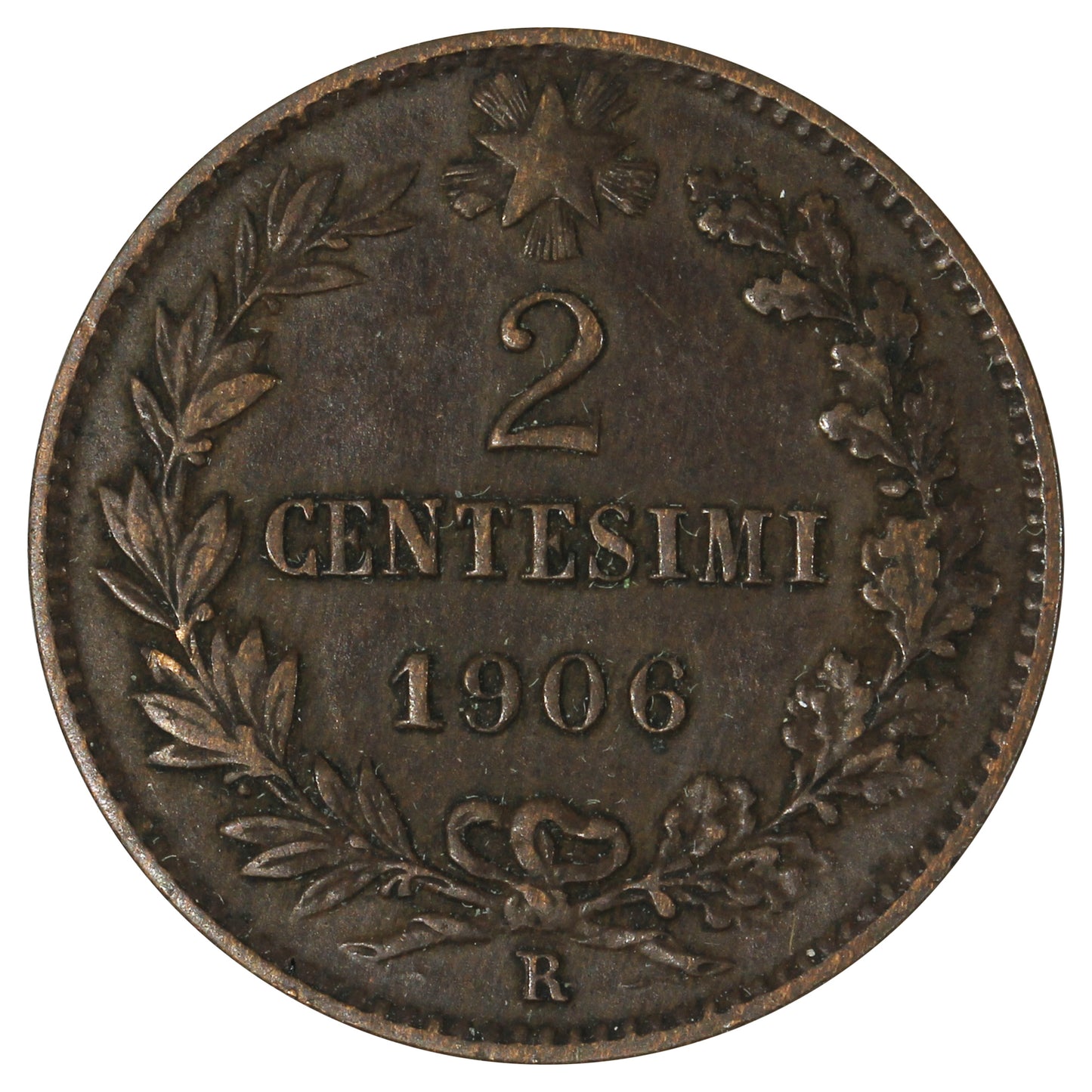 Italy 1906R 2 Centesimi Extra Fine (EF40)