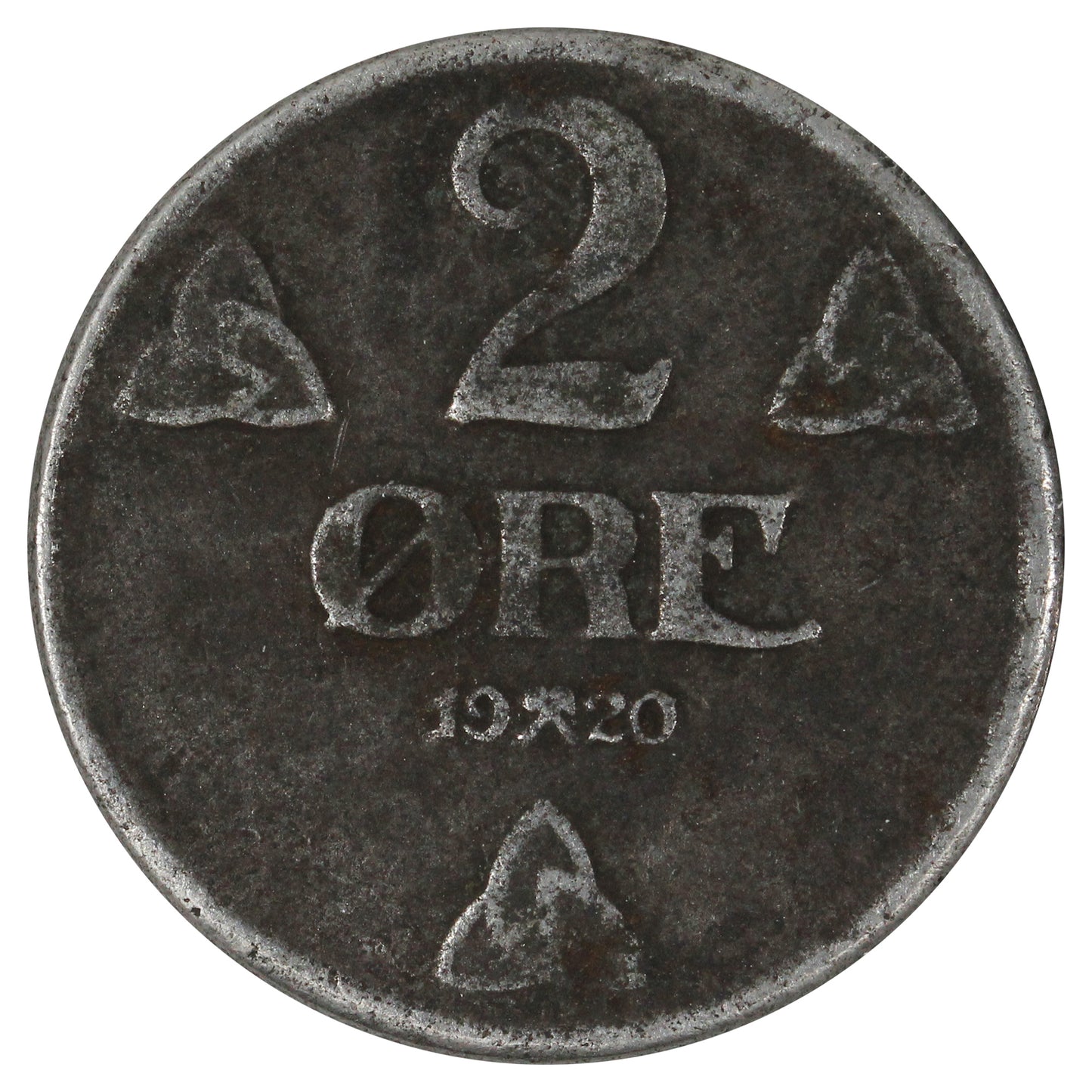 Norway 1920 2 Ore Fine (F12)