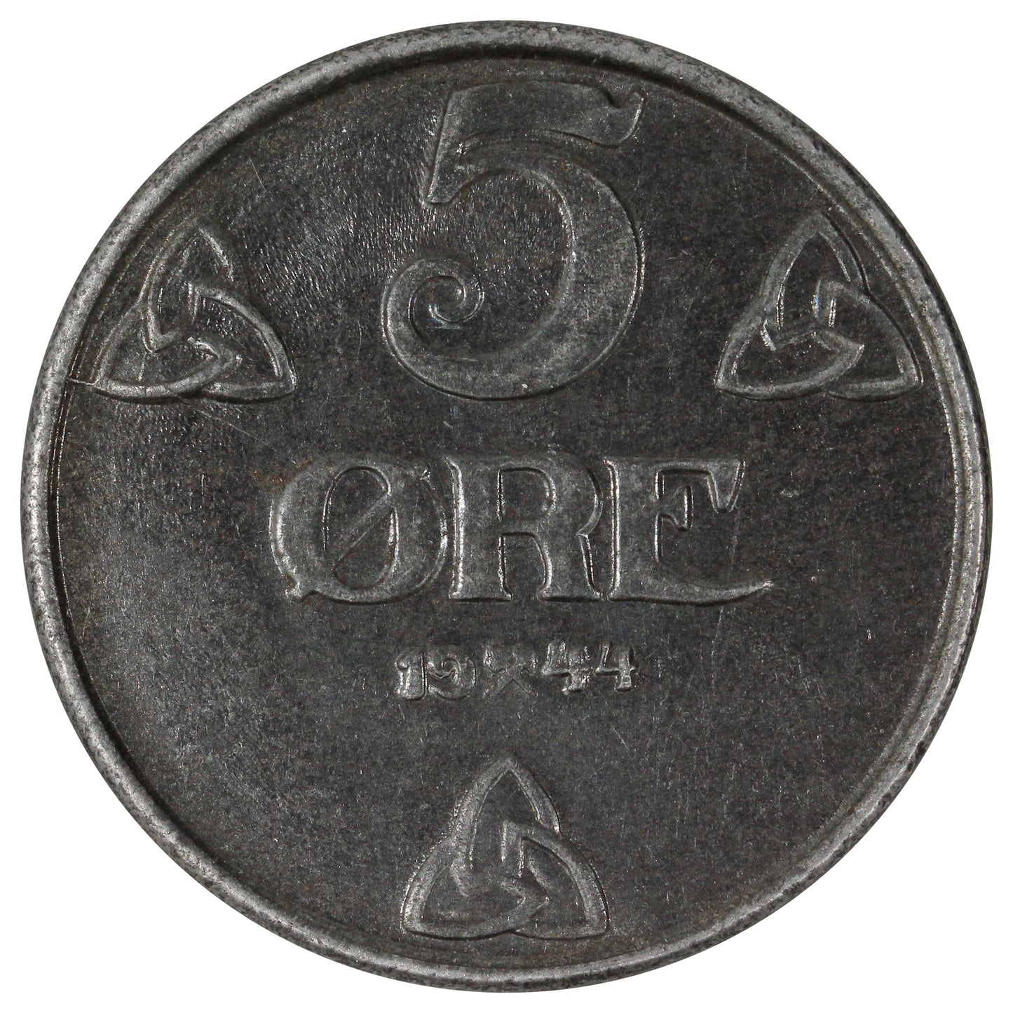 Norway 1944 5 Ore Uncirculated (MS60)