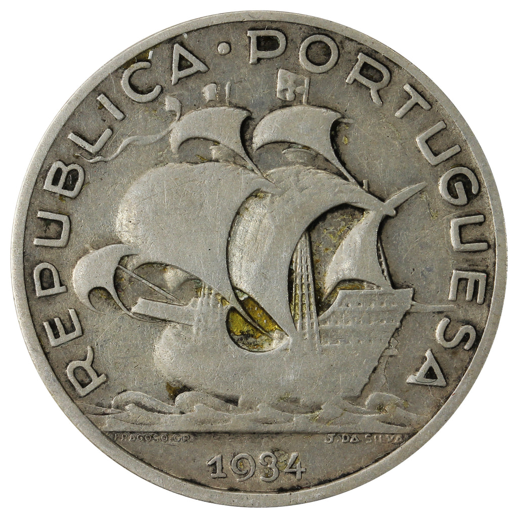 Portugal 1934 5 Escudos Very Fine (VF20)