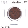Sweden 1899 2 Ore Extra Fine (EF-40)