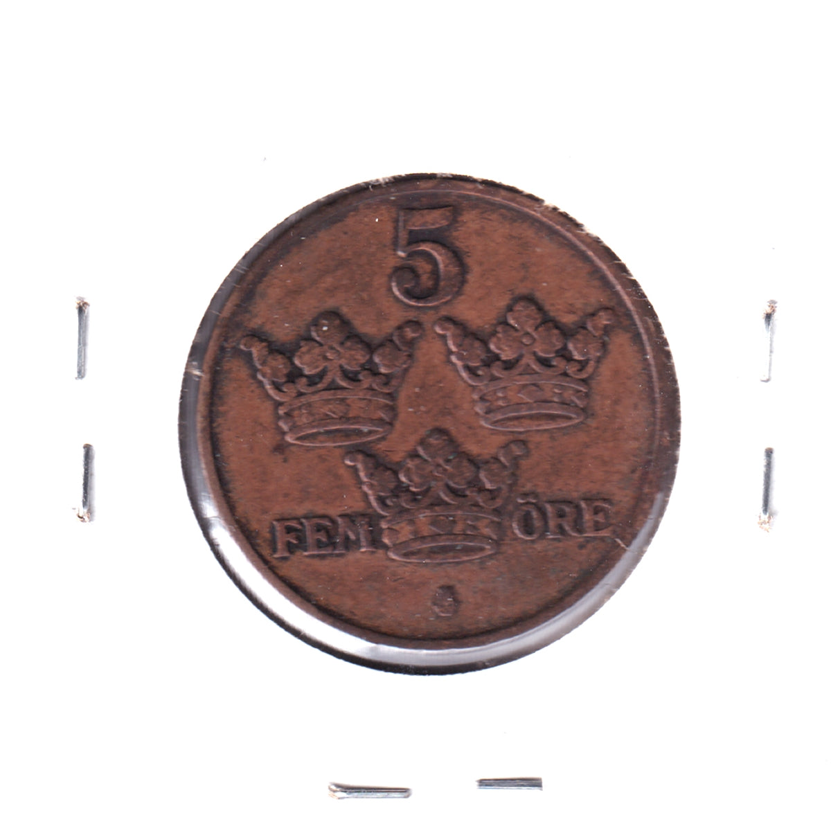 Sweden 1909 5 Ore VF-EF (VF30)