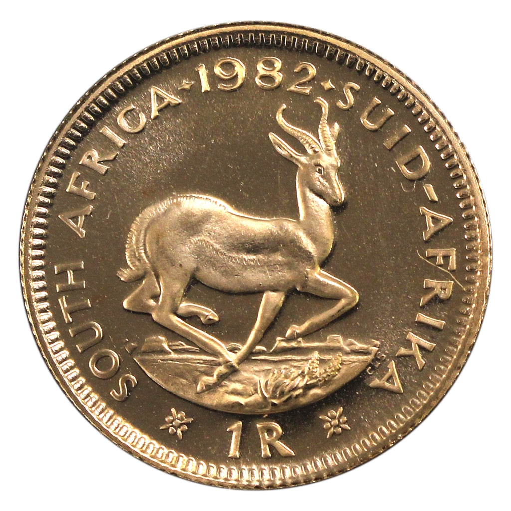 South Africa 1982 Gold 1 Rand Proof