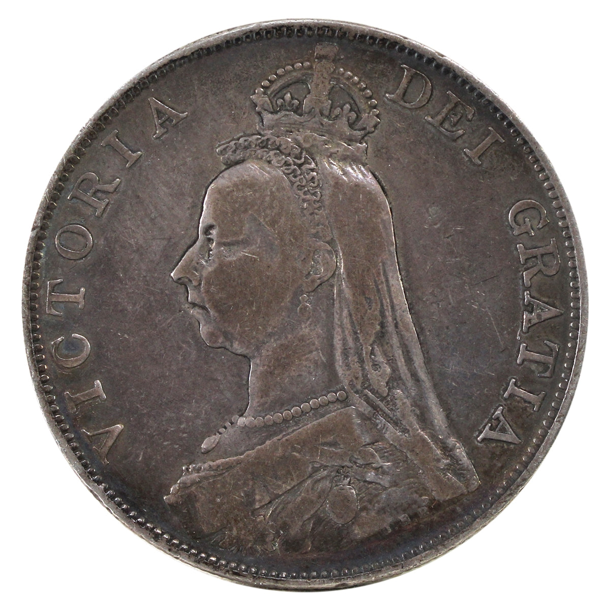 Great Britain 1890 Double Florin F-VF (F15) $