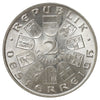 Austria 1931 Mozart 2 Schillings Brilliant Uncirculated (MS63) $