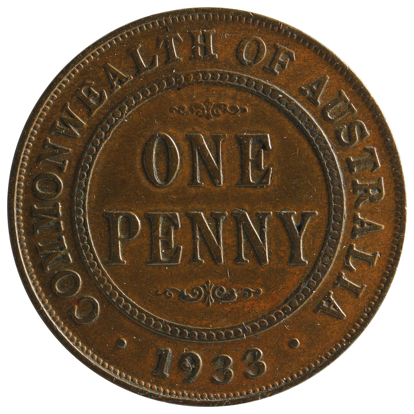 Australia 1933 Penny VF-EF (VF30)