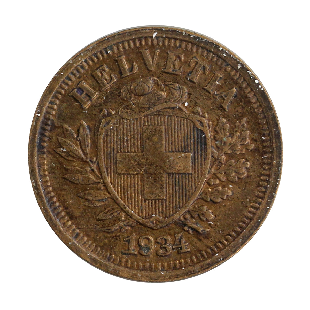 Switzerland 1934B Rappen Uncirculated (MS60)